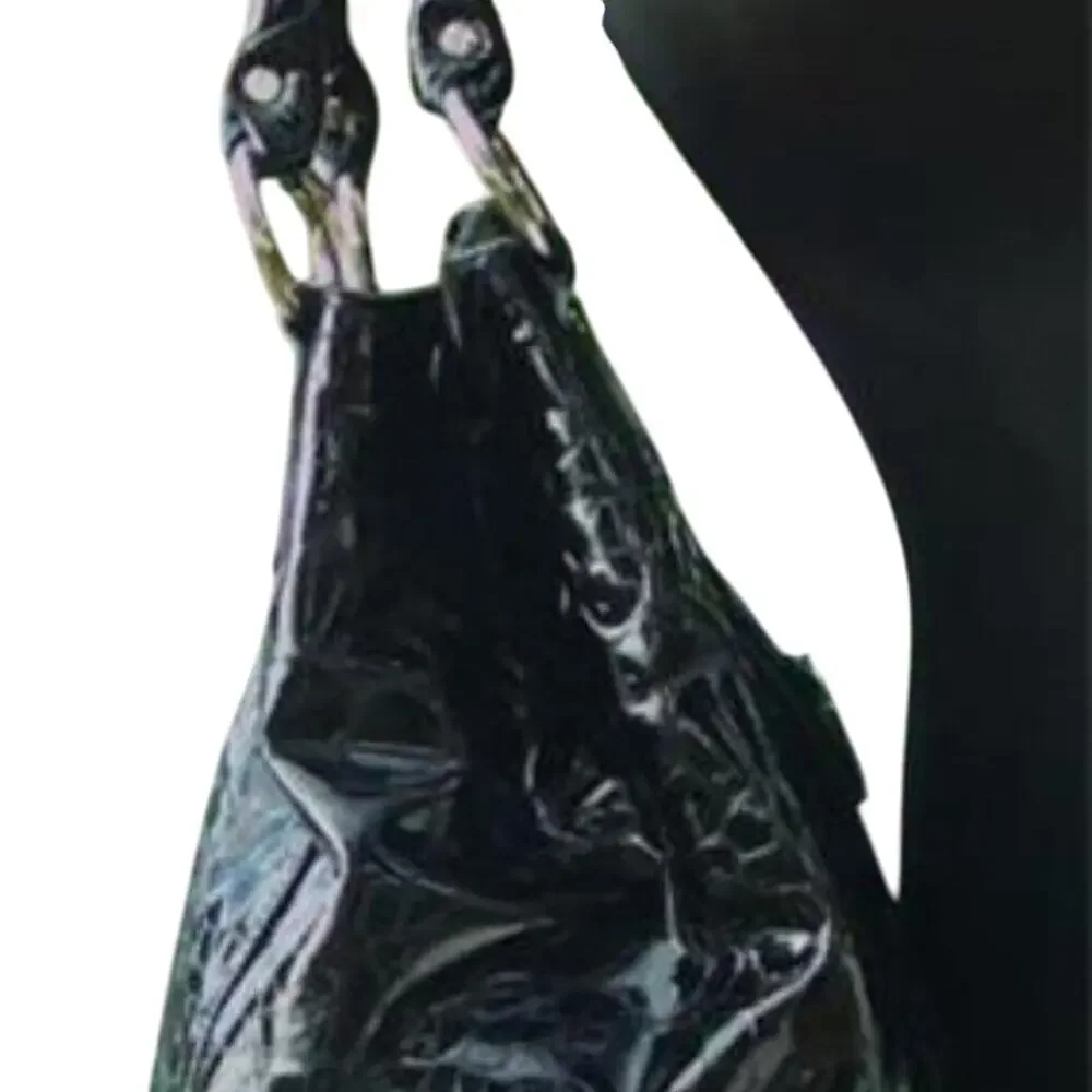 Donald Pliner Black Tortoise Leather Purse Handbag New Large Tote Shopper $795